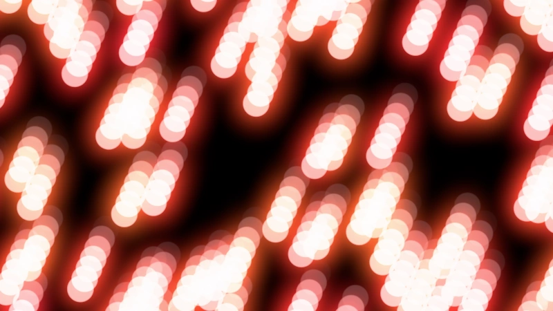 LED Rain — Warm Bokeh Ascension