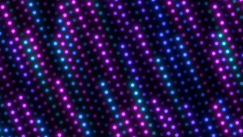 LED Rain — Neon Dot Matrix